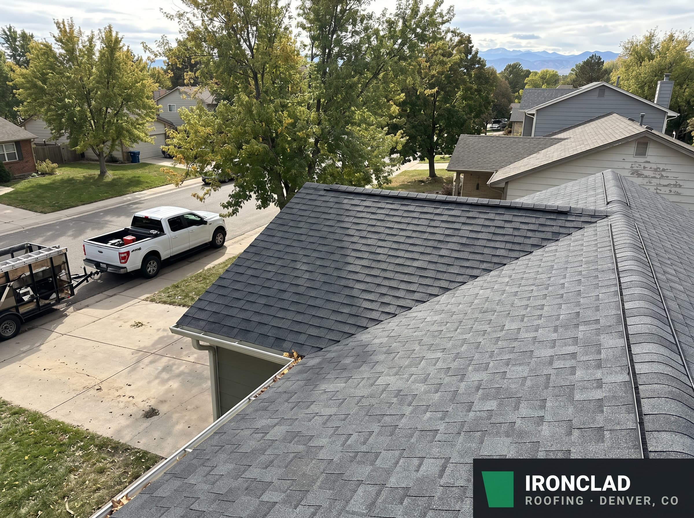 Real project photo: completed roof