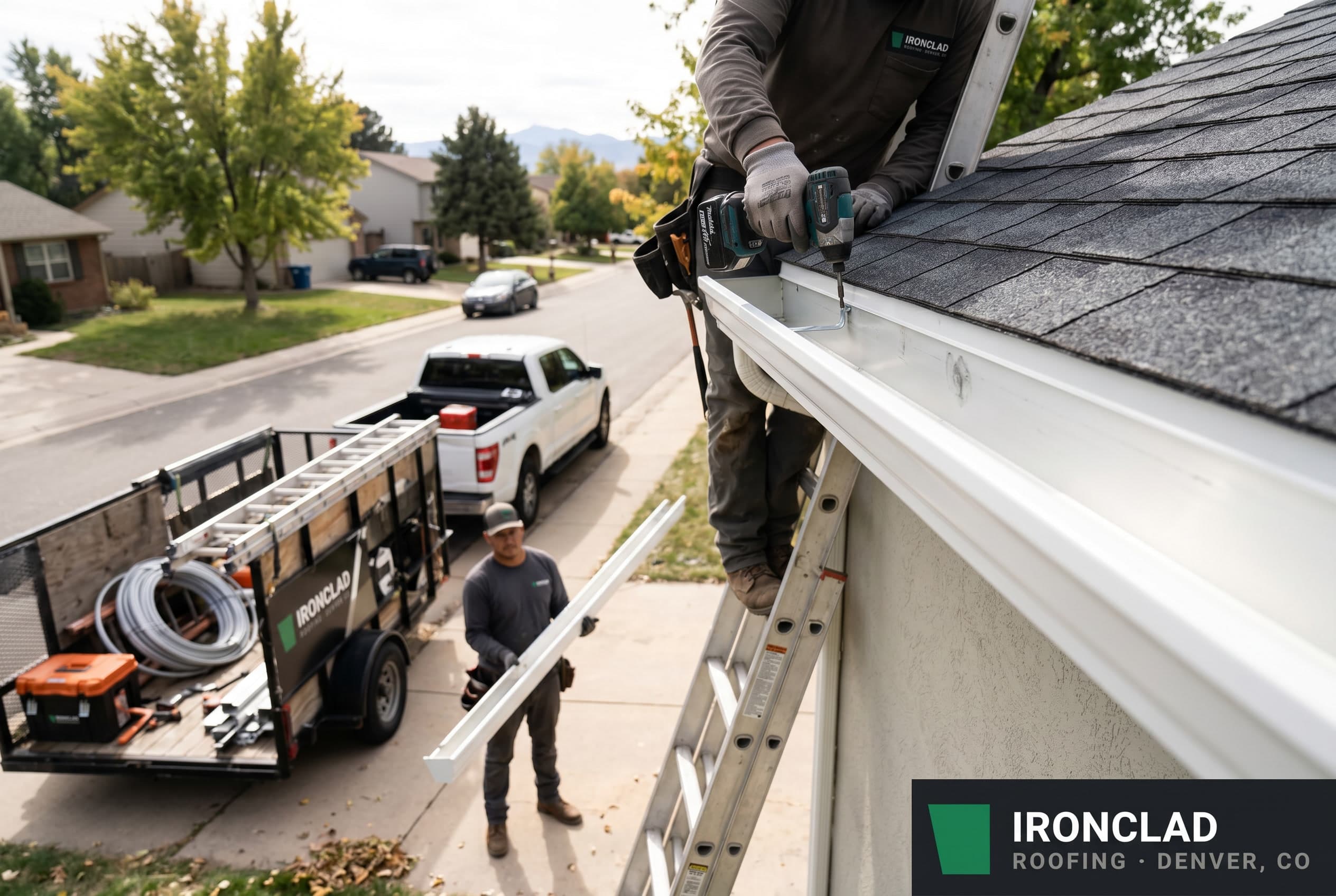 Real project photo: Gutter installation